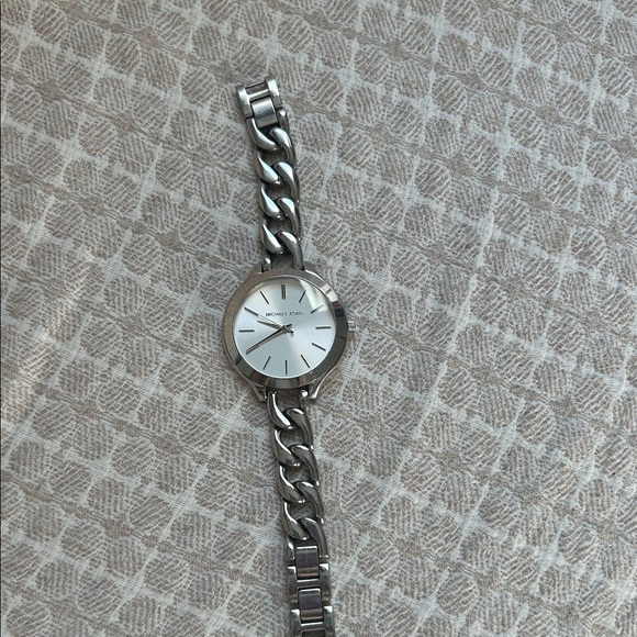Michael Kors Accessories - Michael Kors Silver Chain Bracelet Watch